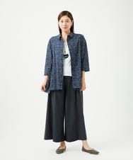 NGLJC28250 GIANNI LO GIUDICE(ジャンニ ロ ジュディチェ) [洗える・日本製]エアシルキーワイドパンツ ダークグレー