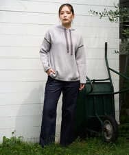 NGLJD14300 GIANNI LO GIUDICE(ジャンニ ロ ジュディチェ) [洗える]デニムライクシャンブレーパンツ ネイビー
