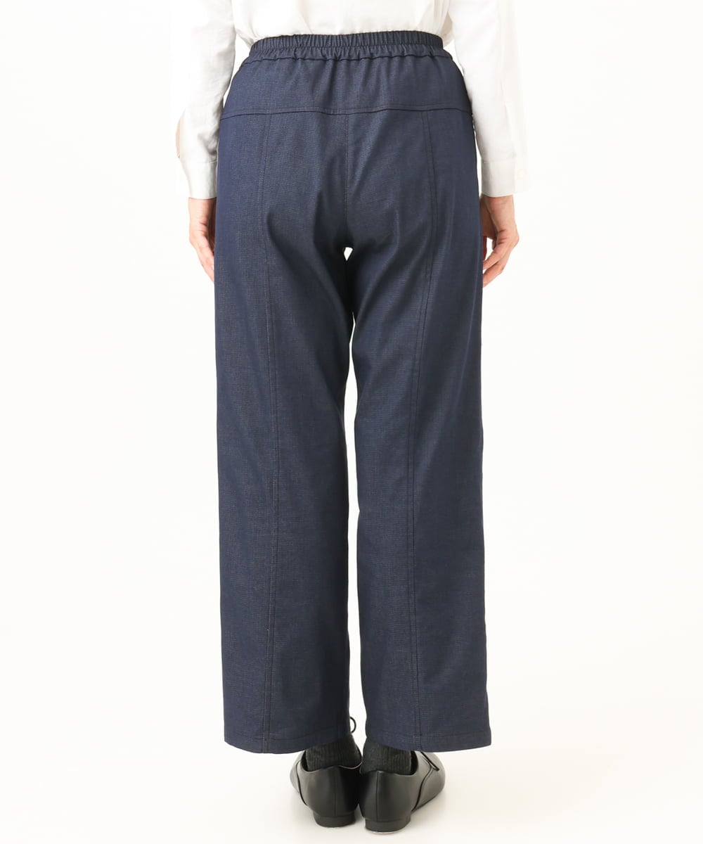 NGLJD14300 GIANNI LO GIUDICE(ジャンニ ロ ジュディチェ) [洗える]デニムライクシャンブレーパンツ ネイビー