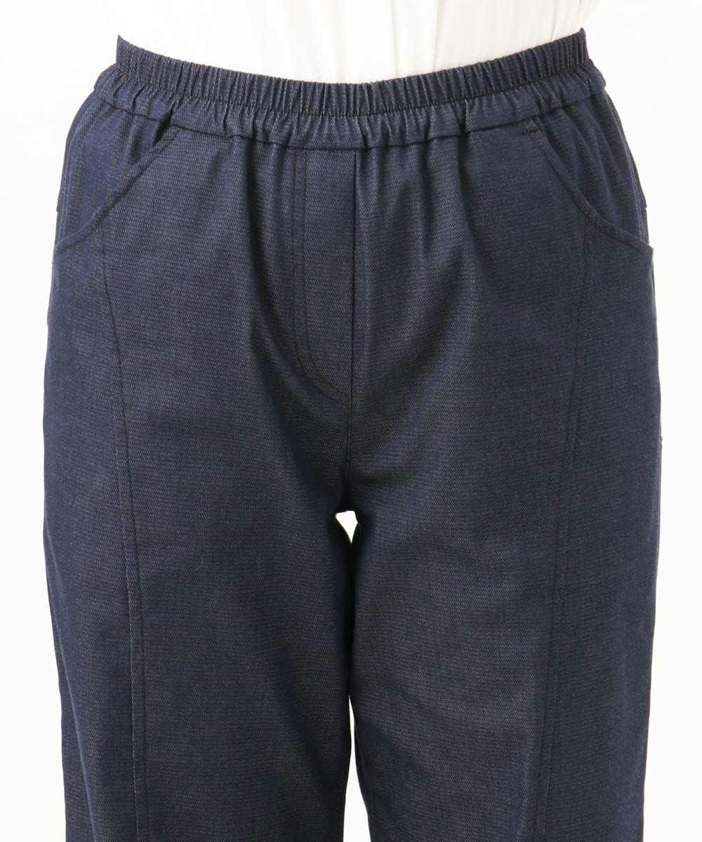 NGLJD14300 GIANNI LO GIUDICE(ジャンニ ロ ジュディチェ) [洗える]デニムライクシャンブレーパンツ ネイビー