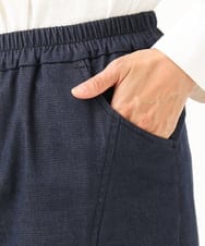 NGLJD14300 GIANNI LO GIUDICE(ジャンニ ロ ジュディチェ) [洗える]デニムライクシャンブレーパンツ ネイビー