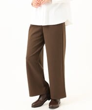 NGLJD18250 GIANNI LO GIUDICE(ジャンニ ロ ジュディチェ) [洗える・日本製]アルガンギャバパンツ ブラウン