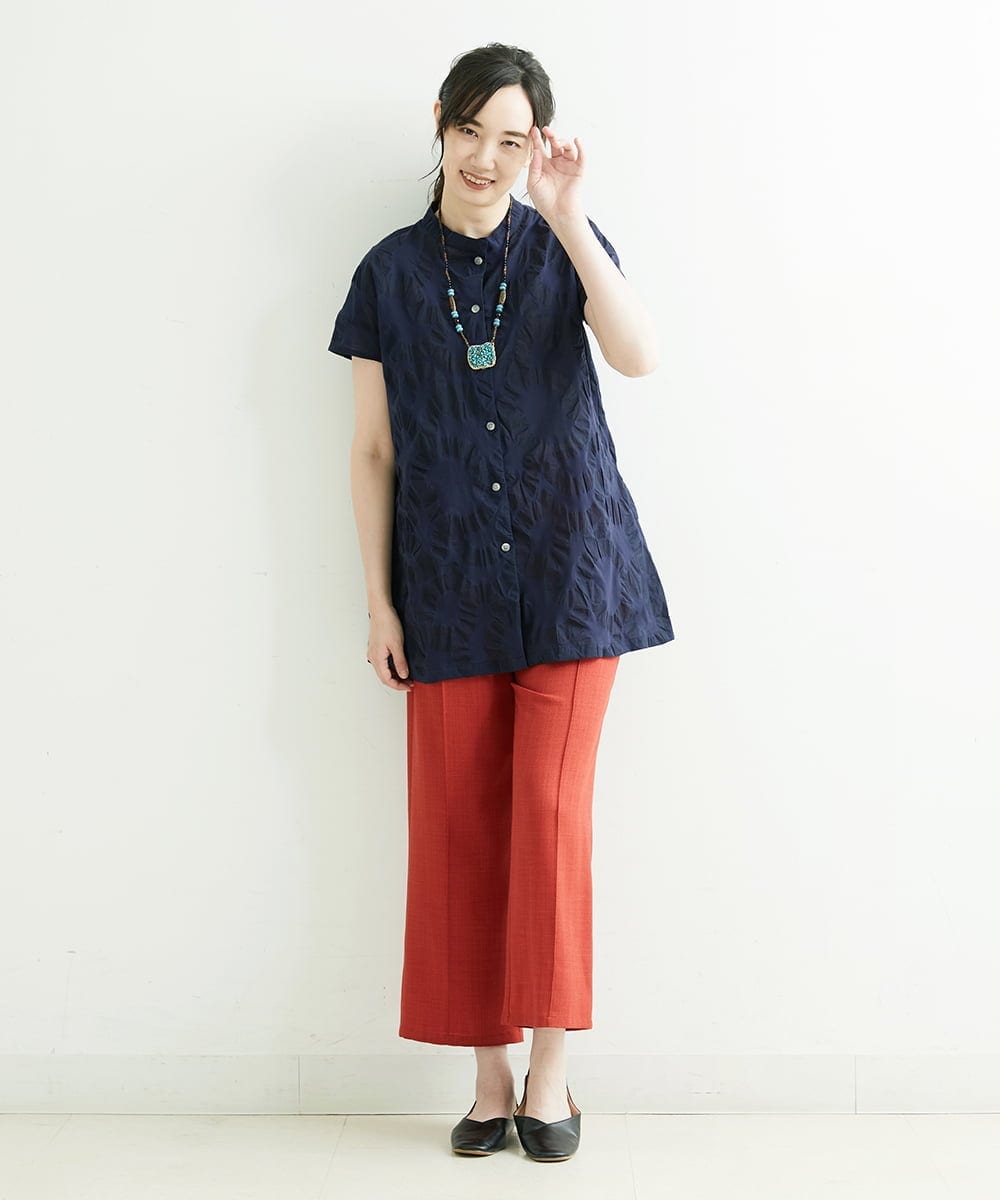 NGLJP20190 GIANNI LO GIUDICE(ジャンニ ロ ジュディチェ) センタープレスストレートパンツ レッド