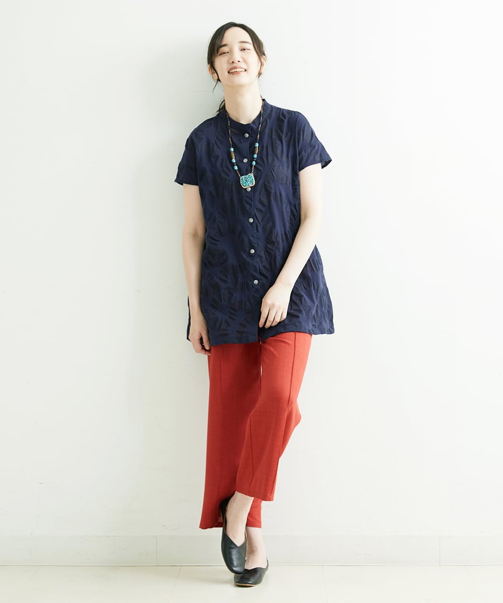 NGLJP20190 GIANNI LO GIUDICE(ジャンニ ロ ジュディチェ) センタープレスストレートパンツ レッド