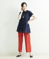 NGLJP20190 GIANNI LO GIUDICE(ジャンニ ロ ジュディチェ) センタープレスストレートパンツ レッド