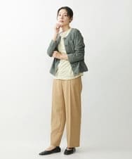 NGLJP20190 GIANNI LO GIUDICE(ジャンニ ロ ジュディチェ) センタープレスストレートパンツ ベージュ