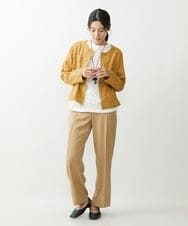 NGLJP20190 GIANNI LO GIUDICE(ジャンニ ロ ジュディチェ) センタープレスストレートパンツ ベージュ