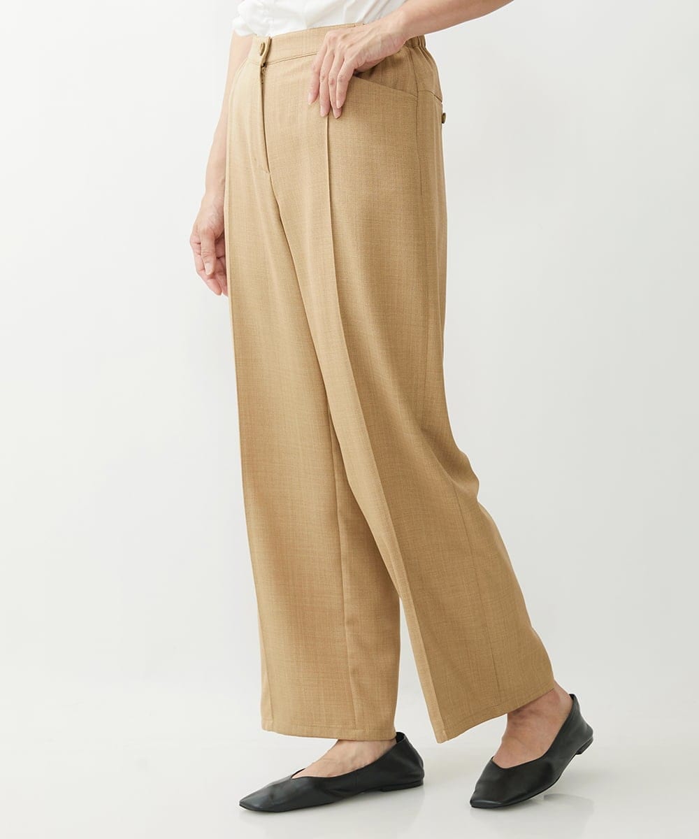 NGLJP20190 GIANNI LO GIUDICE(ジャンニ ロ ジュディチェ) センタープレスストレートパンツ ベージュ