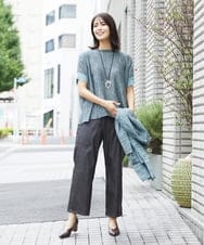 NGLJQ21270 GIANNI LO GIUDICE(ジャンニ ロ ジュディチェ) ウエットレザーストレートパンツ ブラウン
