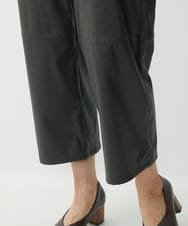 NGLJQ21270 GIANNI LO GIUDICE(ジャンニ ロ ジュディチェ) ウエットレザーストレートパンツ ブラック