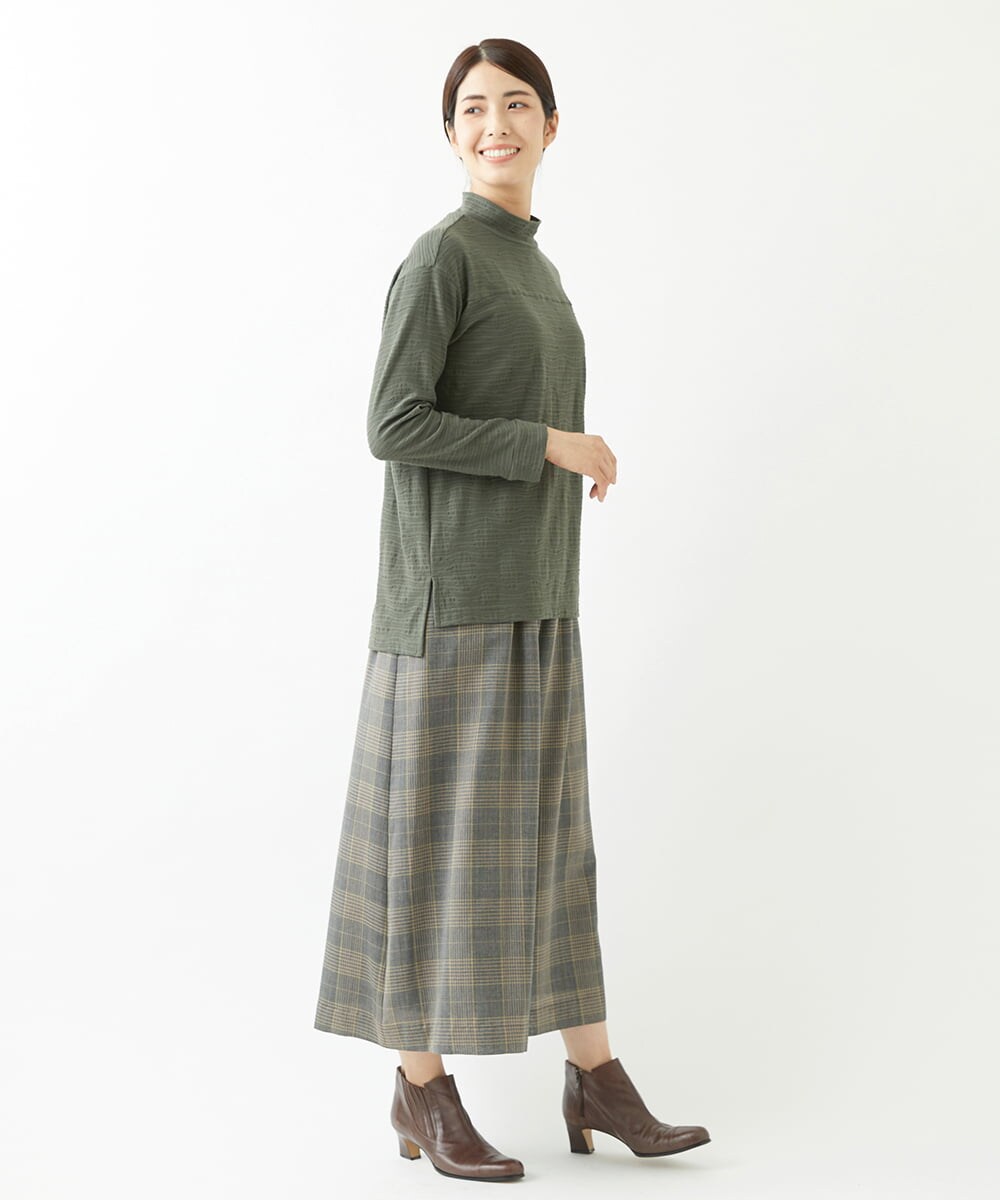 NGLJS02250 GIANNI LO GIUDICE(ジャンニ ロ ジュディチェ) [洗える・日本製]プロヴィスチェックパンツ ベージュ