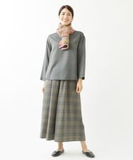 NGLJS02250 GIANNI LO GIUDICE(ジャンニ ロ ジュディチェ) [洗える・日本製]プロヴィスチェックパンツ ベージュ