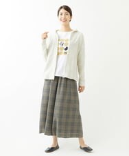 NGLJS02250 GIANNI LO GIUDICE(ジャンニ ロ ジュディチェ) [洗える・日本製]プロヴィスチェックパンツ ベージュ
