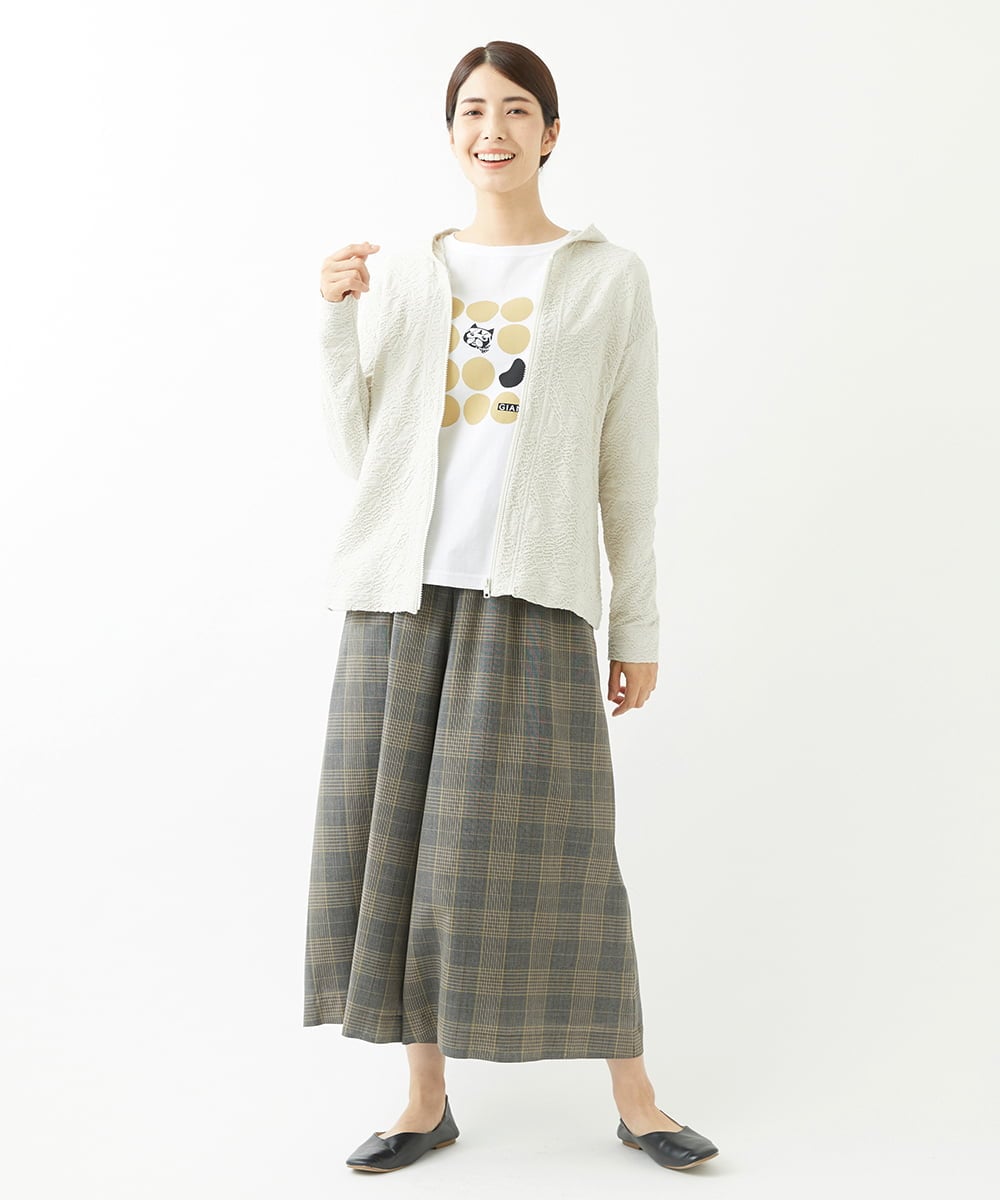 NGLJS02250 GIANNI LO GIUDICE(ジャンニ ロ ジュディチェ) [洗える・日本製]プロヴィスチェックパンツ ベージュ