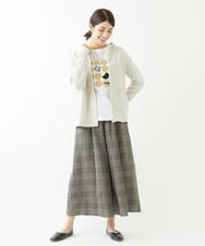 NGLJS02250 GIANNI LO GIUDICE(ジャンニ ロ ジュディチェ) [洗える・日本製]プロヴィスチェックパンツ ベージュ