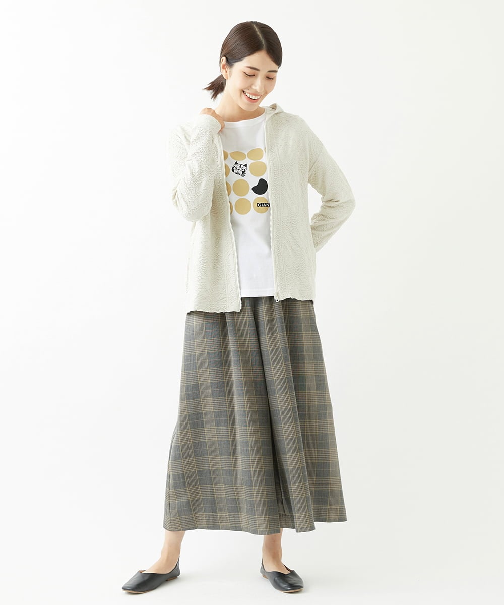 NGLJS02250 GIANNI LO GIUDICE(ジャンニ ロ ジュディチェ) [洗える・日本製]プロヴィスチェックパンツ ベージュ