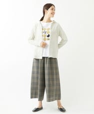 NGLJS02250 GIANNI LO GIUDICE(ジャンニ ロ ジュディチェ) [洗える・日本製]プロヴィスチェックパンツ ベージュ