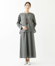 NGLJS02250 GIANNI LO GIUDICE(ジャンニ ロ ジュディチェ) [洗える・日本製]プロヴィスチェックパンツ ダークグレー