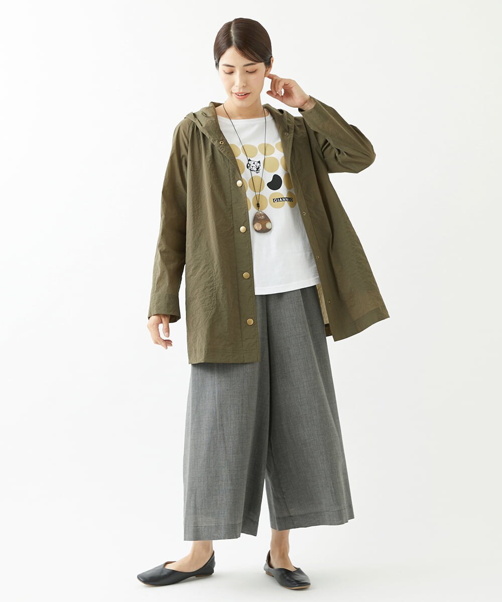 NGLJS02250 GIANNI LO GIUDICE(ジャンニ ロ ジュディチェ) [洗える・日本製]プロヴィスチェックパンツ ダークグレー