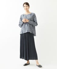 NGLJS05270 GIANNI LO GIUDICE(ジャンニ ロ ジュディチェ) 強撚割繊エアフロープリーツパンツ ブラック