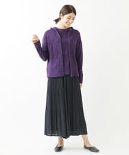 NGLJS05270 GIANNI LO GIUDICE(ジャンニ ロ ジュディチェ) 強撚割繊エアフロープリーツパンツ ブラック