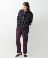 NGLJS20250 GIANNI LO GIUDICE(ジャンニ ロ ジュディチェ) [洗える]ステッチドビーパンツ パープル