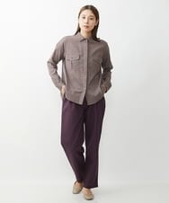 NGLJS20250 GIANNI LO GIUDICE(ジャンニ ロ ジュディチェ) [洗える]ステッチドビーパンツ パープル