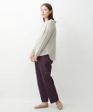 NGLJS20250 GIANNI LO GIUDICE(ジャンニ ロ ジュディチェ) [洗える]ステッチドビーパンツ パープル