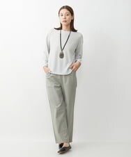 NGLJS22210 GIANNI LO GIUDICE(ジャンニ ロ ジュディチェ) [洗える]コットンスラブツイルパンツ ライトカーキ