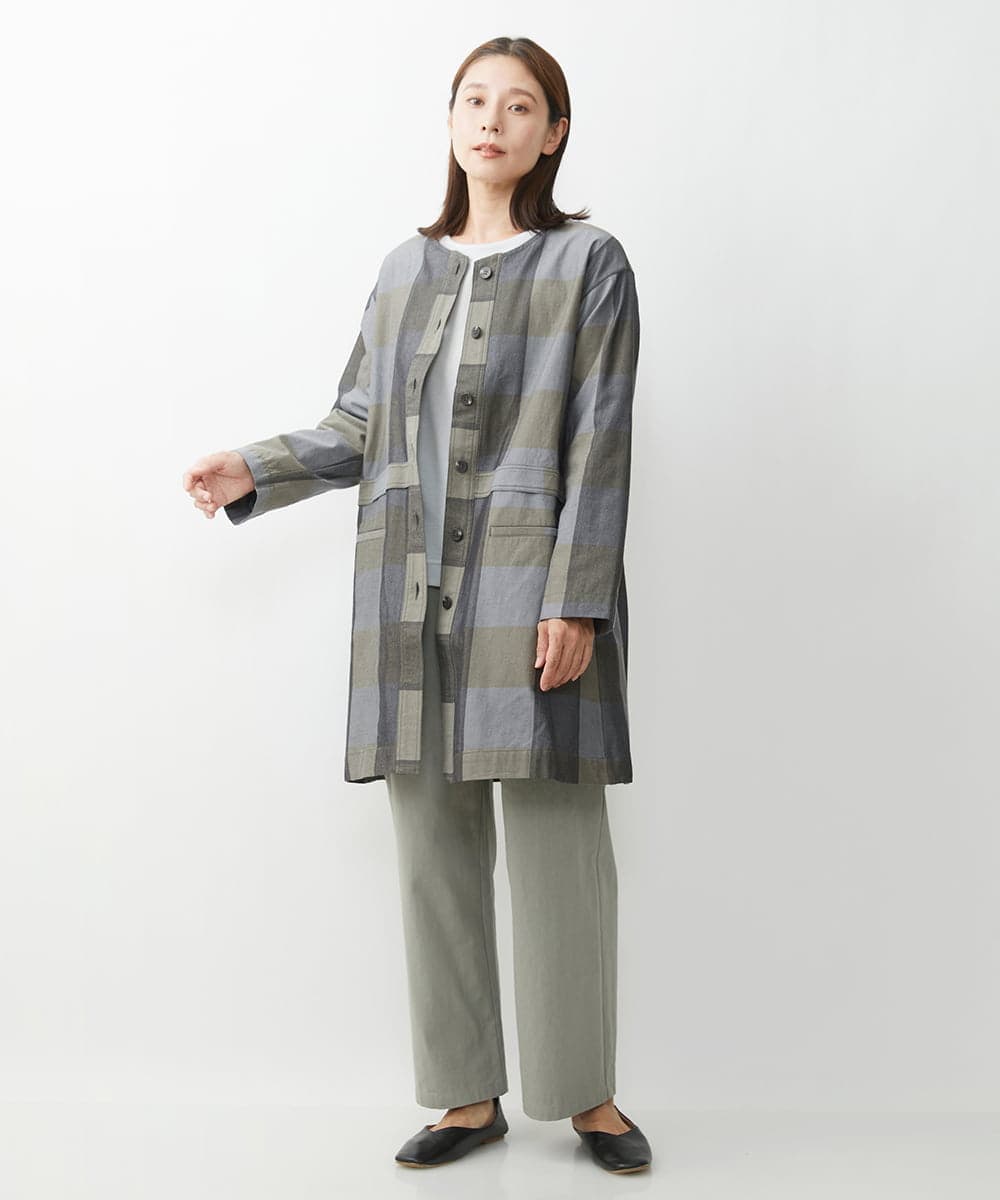NGLJS22210 GIANNI LO GIUDICE(ジャンニ ロ ジュディチェ) [洗える]コットンスラブツイルパンツ ライトカーキ