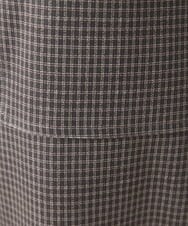 NGLJS30230 GIANNI LO GIUDICE(ジャンニ ロ ジュディチェ) [洗える・リバーシブル]ダンボールチェック柄ガウチョパンツ パープル