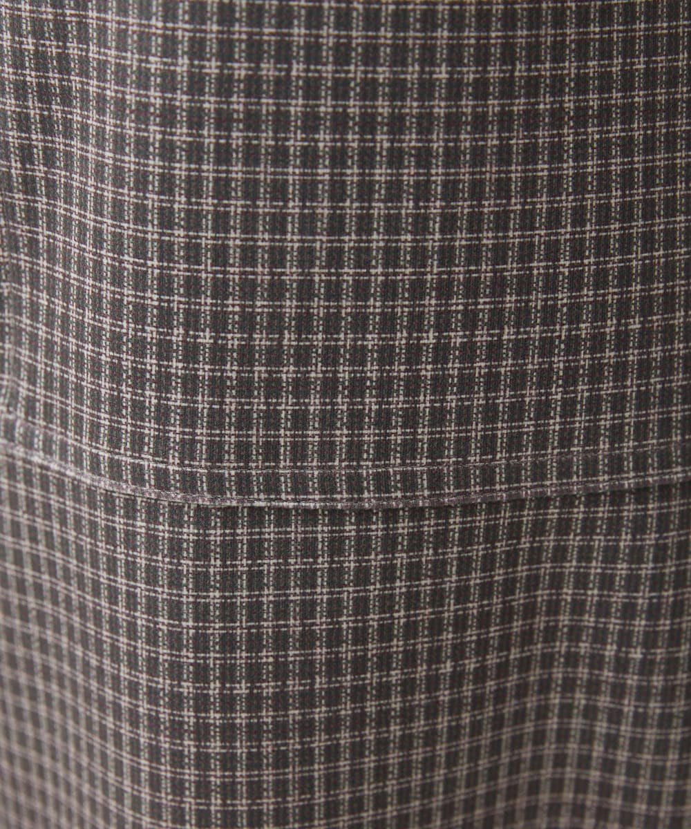 NGLJS30230 GIANNI LO GIUDICE(ジャンニ ロ ジュディチェ) [洗える・リバーシブル]ダンボールチェック柄ガウチョパンツ パープル