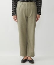 NGLJS31230 GIANNI LO GIUDICE(ジャンニ ロ ジュディチェ) [洗える・日本製]コットンポンチツィードプリントパンツ ベージュ