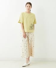 NGLJT25230 GIANNI LO GIUDICE(ジャンニ ロ ジュディチェ) [洗える]スラブコットンドット刺繍パンツ ベージュ