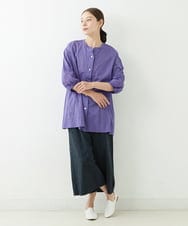 NGLJT25230 GIANNI LO GIUDICE(ジャンニ ロ ジュディチェ) [洗える]スラブコットンドット刺繍パンツ ブラック