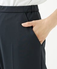 NGLJU03220 GIANNI LO GIUDICE(ジャンニ ロ ジュディチェ) [洗える・日本製]ソルディフェンダーポンチテーパードパンツ ブラック