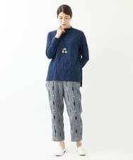 NGLJU10300 GIANNI LO GIUDICE(ジャンニ ロ ジュディチェ) ピッコロキューブドビーパンツ ネイビー