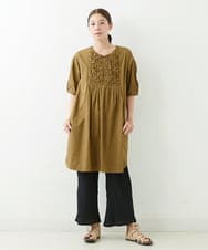 NGLJU26230 GIANNI LO GIUDICE(ジャンニ ロ ジュディチェ) [洗える]コットン楊柳クレープパンツ ブラック
