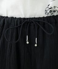 NGLJU26230 GIANNI LO GIUDICE(ジャンニ ロ ジュディチェ) [洗える]コットン楊柳クレープパンツ ブラック