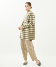 NGLJV52230 GIANNI LO GIUDICE(ジャンニ ロ ジュディチェ) [洗える]顔料染めコットンストレッチパンツ ベージュ