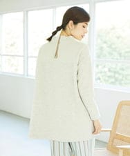 NGPAE20360 GIANNI LO GIUDICE(ジャンニ ロ ジュディチェ) [洗える]コットンスラブインレーチュニックカットソー ベージュ