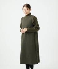 NGPAF12360 GIANNI LO GIUDICE(ジャンニ ロ ジュディチェ) [洗える]ＭＥＥＴダンボールニットワンピース カーキ