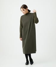 NGPAF12360 GIANNI LO GIUDICE(ジャンニ ロ ジュディチェ) [洗える]ＭＥＥＴダンボールニットワンピース カーキ