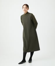 NGPAF12360 GIANNI LO GIUDICE(ジャンニ ロ ジュディチェ) [洗える]ＭＥＥＴダンボールニットワンピース カーキ