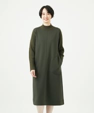 NGPAF12360 GIANNI LO GIUDICE(ジャンニ ロ ジュディチェ) [洗える]ＭＥＥＴダンボールニットワンピース カーキ