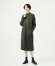 NGPAF12360 GIANNI LO GIUDICE(ジャンニ ロ ジュディチェ) [洗える]ＭＥＥＴダンボールニットワンピース カーキ