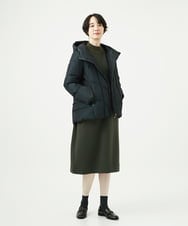 NGPAF12360 GIANNI LO GIUDICE(ジャンニ ロ ジュディチェ) [洗える]ＭＥＥＴダンボールニットワンピース カーキ