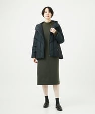 NGPAF12360 GIANNI LO GIUDICE(ジャンニ ロ ジュディチェ) [洗える]ＭＥＥＴダンボールニットワンピース カーキ