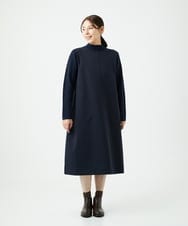 NGPAF12360 GIANNI LO GIUDICE(ジャンニ ロ ジュディチェ) [洗える]ＭＥＥＴダンボールニットワンピース ネイビー