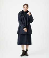 NGPAF12360 GIANNI LO GIUDICE(ジャンニ ロ ジュディチェ) [洗える]ＭＥＥＴダンボールニットワンピース ネイビー